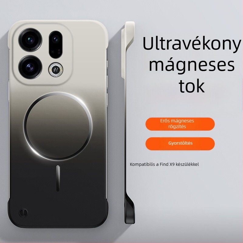 Ultra vékony keret nélküli mágneses gradient gyűrűs telefontok Find X9 Pro és Oppo Reno 15 Pro számára