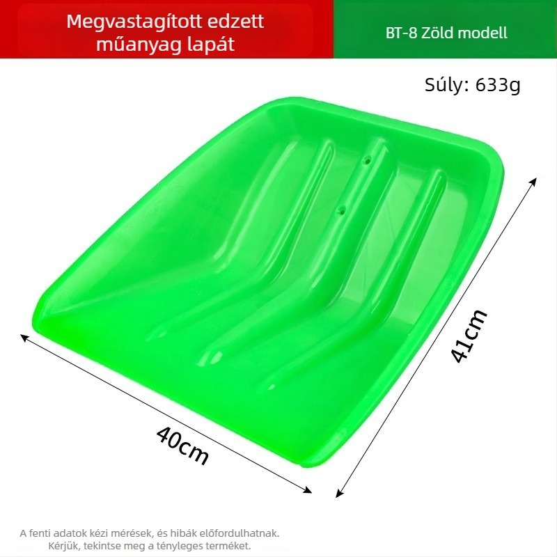 Műanyag-ötvözetből készült lapát mezőgazdaságra, nagy kukoricalapát, tartós mezőgazdasági eszköz