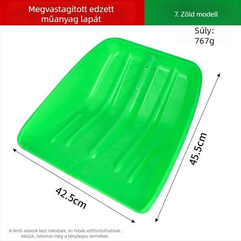 Műanyag-ötvözetből készült lapát mezőgazdaságra, nagy kukoricalapát, tartós mezőgazdasági eszköz