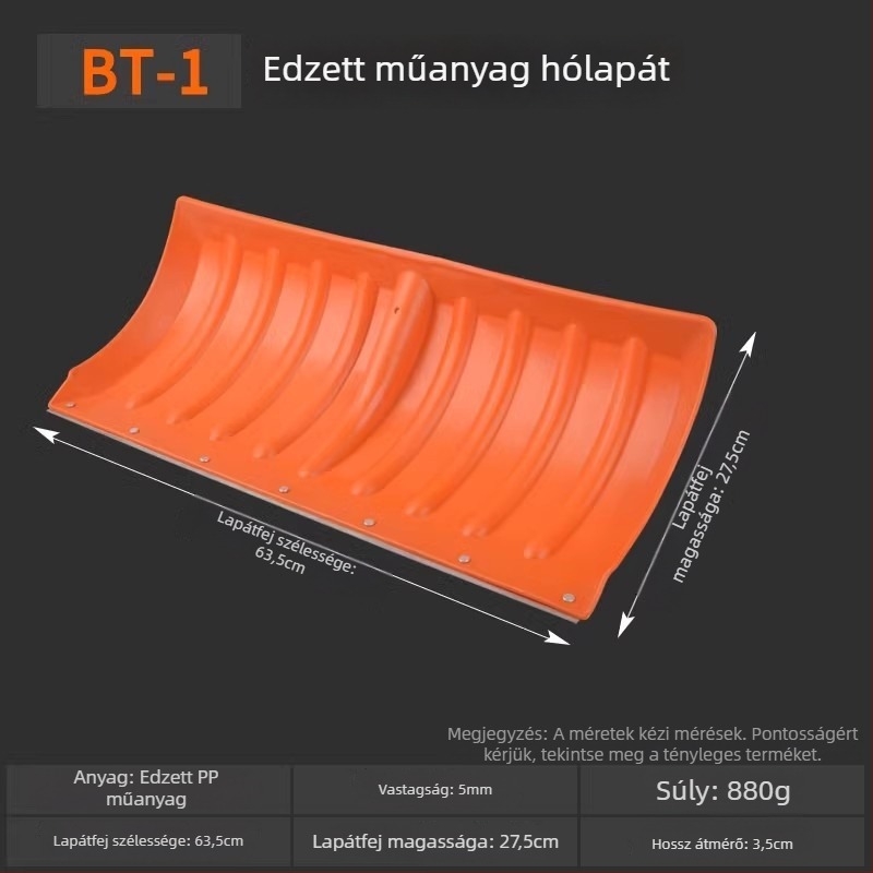 Műanyag-ötvözetből készült lapát mezőgazdaságra, nagy kukoricalapát, tartós mezőgazdasági eszköz