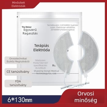 Mellkas fizioterápiás elektróda patch, öntapadó, tűs kialakítás