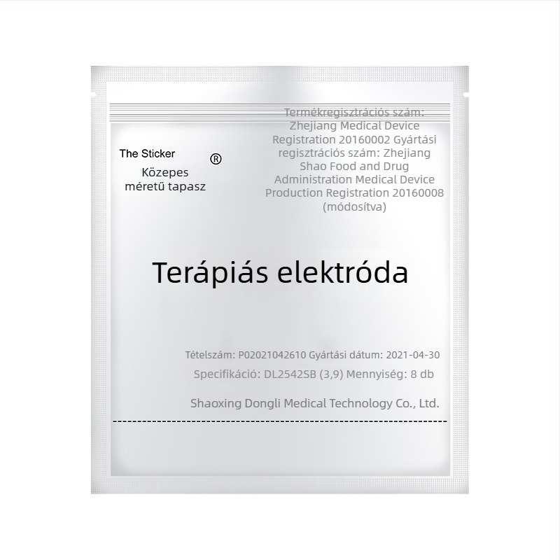 Mellkas fizioterápiás elektróda patch, öntapadó, tűs kialakítás