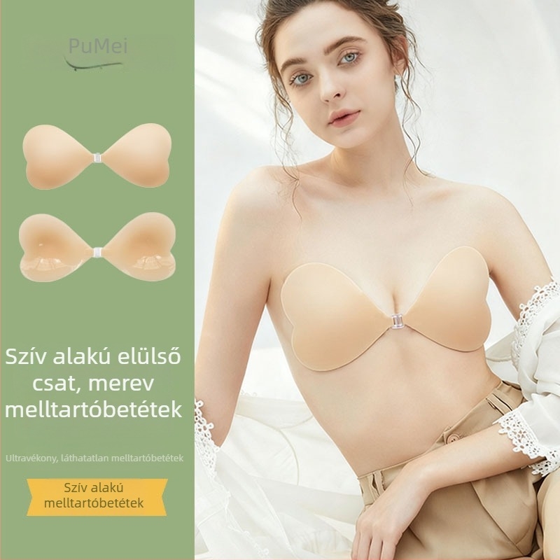 Szilikon mellepárnák, láthatatlan push-up és formázás, varrás nélküli, átlátszatlan, ideális váll nélküli ruhákhoz és menyasszonyi ruhákhoz, ultra vékony