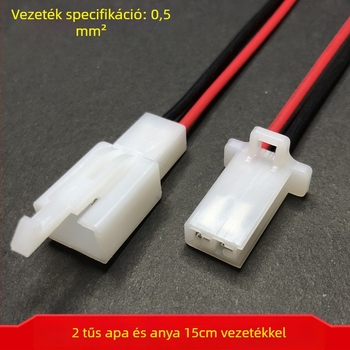 Elektromos motorkerékpár dugó, két lyukas kábelcsatlakozó, férfi és női csatlakozó, 4-vezetékes DJ7021A-2.8