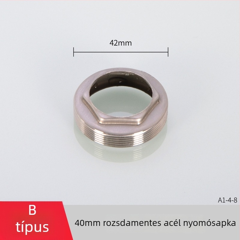 Konyhai mosogató csaptelezáró szelepszár-készlet 35/40 tömítő sapkával, dekoratív fedőkkel és rögzítő sapkával telepítéshez és javításhoz