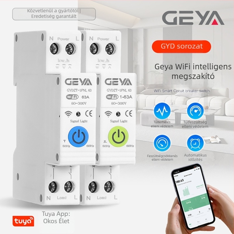 Geya GYDZT Okos WiFi áramkör-megszakító távirányítással és időzítővel