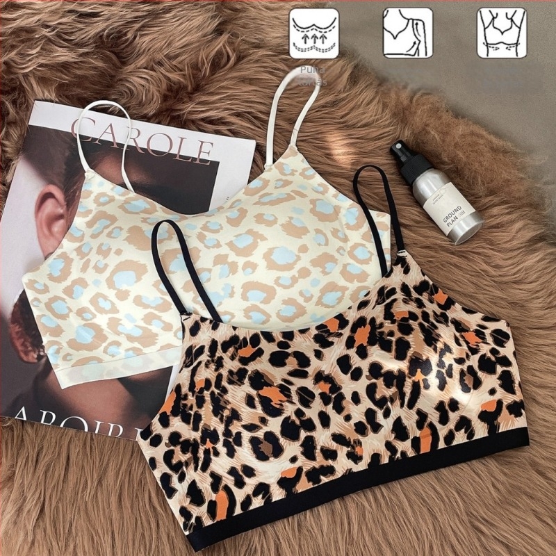 Leopard mintás, nude érzetű melltartó, nyom nélküli, könnyű anyagú, emelő és megereszkedés elleni támogatás