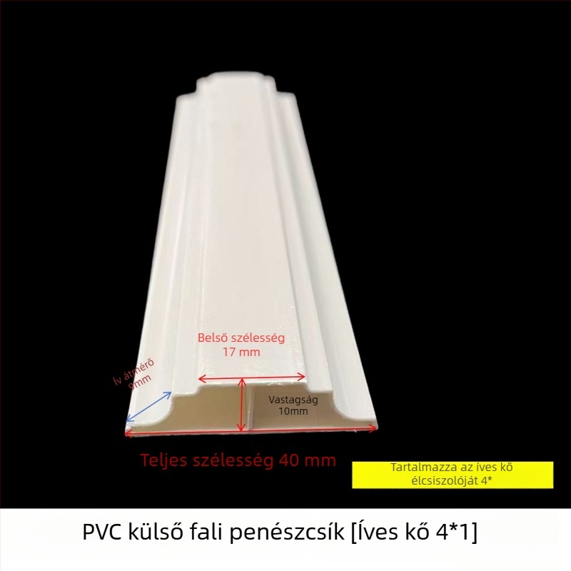 Integrált élcsiszoló külső falra, hamis kő burkolattal, íves él, mély hornyok polírozása, gyémántos élcsiszoló