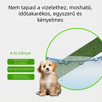 Műfüves kutyatoalett - extra nagy, háromrétegű edzési alátéttel