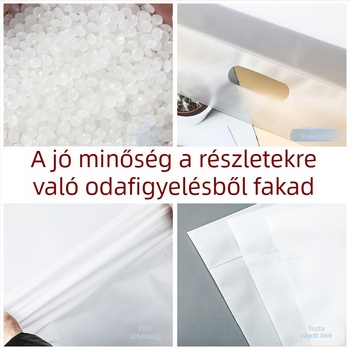 Áttetsző, öntapadós gyorsposta tasak, vízálló csomagoló tasak, többféle méretben
