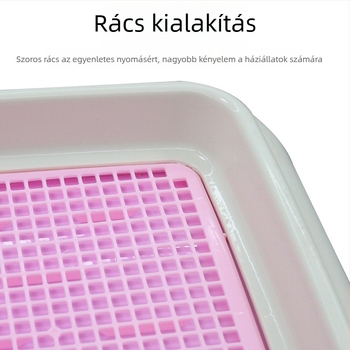 Hálós síkpaneles kisállat WC oszloppal és biomimetikus fallal, anti-splash kutyáknak