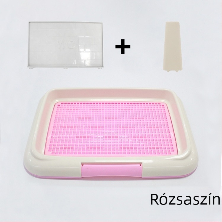 Hálós síkpaneles kisállat WC oszloppal és biomimetikus fallal, anti-splash kutyáknak