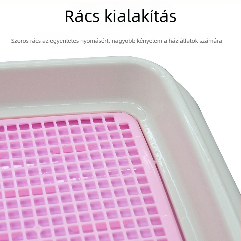 Hálós síkpaneles kisállat WC oszloppal és biomimetikus fallal, anti-splash kutyáknak