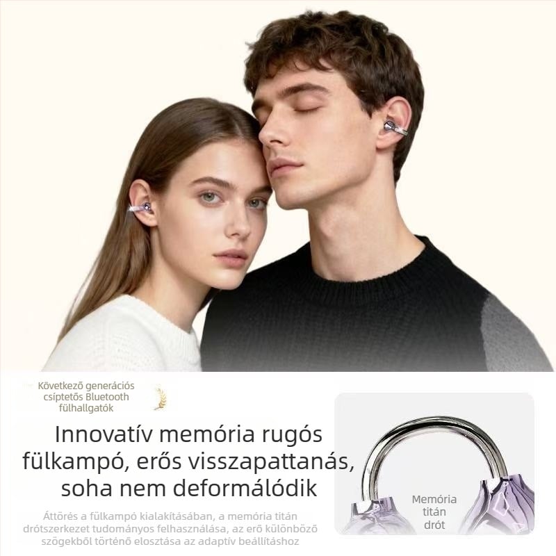 JS682A Csontvezetéses fül-clipes Bluetooth vezeték nélküli fejhallgató, hosszú üzemidő, kényelmes sporthoz