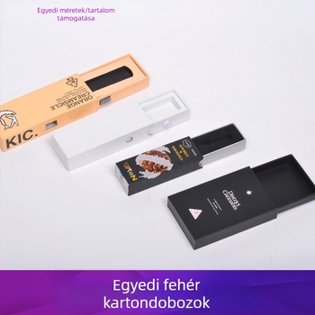 Testreszabható színes csomagolás elektronikus termékekhez és felnőtt termékekhez, fehér karton dobozban nyomtatással
