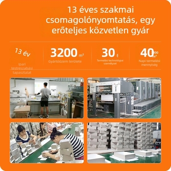Speciális papírból készült ékszeres fiókos doboz gyűrűknek és nyakláncoknak, logóval nyomtatva, kreatív dizájn
