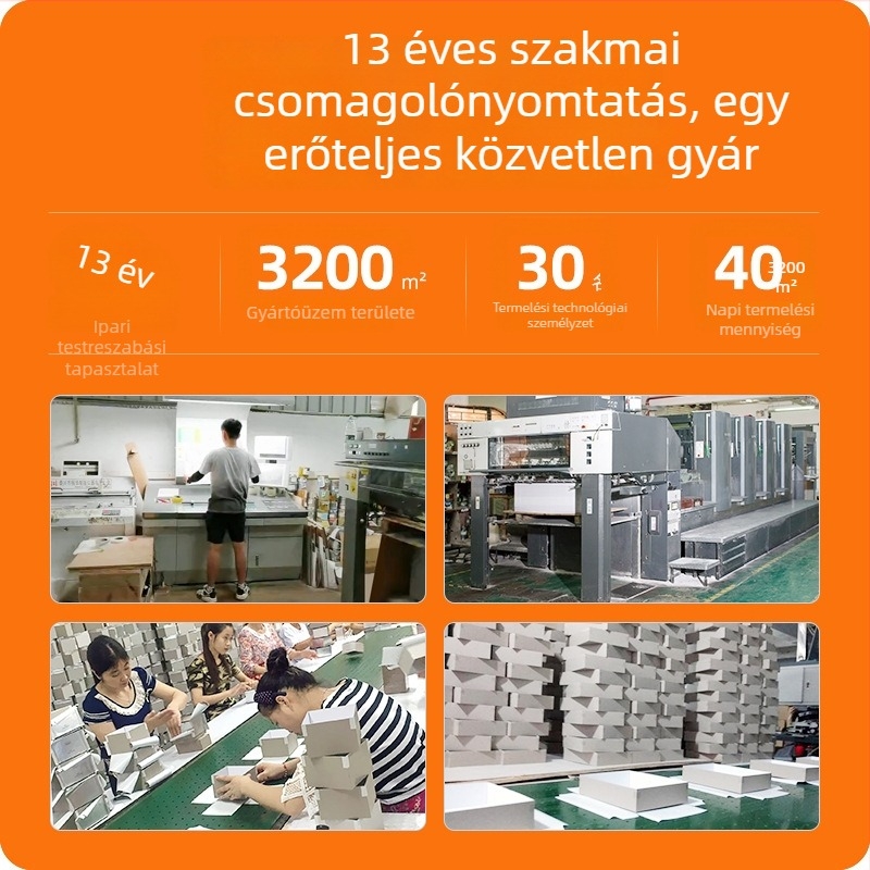 Speciális papírból készült ékszeres fiókos doboz gyűrűknek és nyakláncoknak, logóval nyomtatva, kreatív dizájn