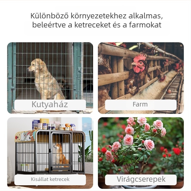 Nagy méretű, vastagított műanyag ketrectál – toalett és ürüléktál kutyáknak, macskáknak és madaraknak