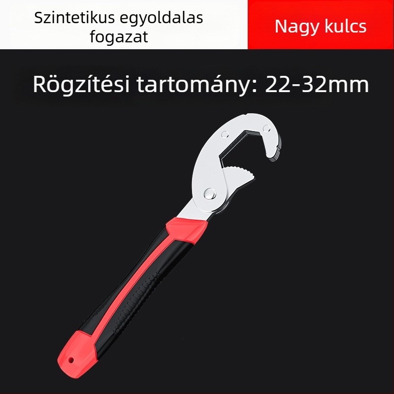Ötvözött acélból készült univerzális, multifunkcionális, állítható nyitott végű villáskulcs