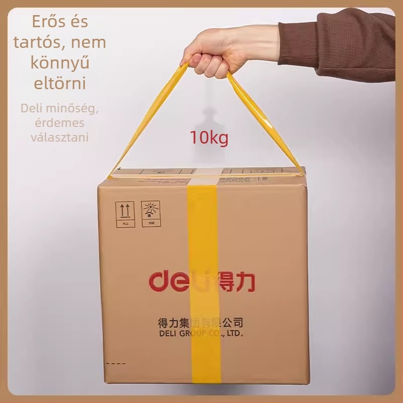 Deli bézs lezáró ragasztószalag, nagy tapadási erővel, 6,0 cm széles, 60/100 m hosszú, BOPP anyag