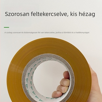 Átlátszó csomagoló szalag, széles tekercs, erős tapadással, ideális csomagoláshoz