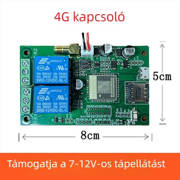 4G IoT távoli kapcsoló modul mini program vezérléssel