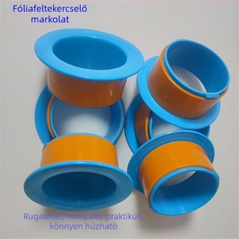 Beige színű, átlátszatlan csomagoló szalag, 10 cm széles, 100 m hosszú, BOPP fólia, erős tapadás