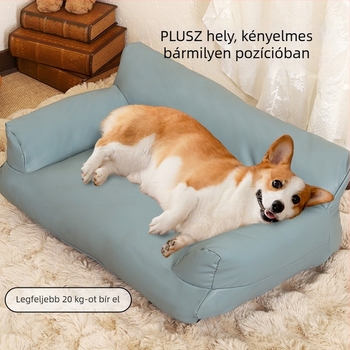 Nagy, egész éves háziállat-kanapé-kennel beltéri használatra, vízálló és kopásálló, kutyáknak és macskáknak