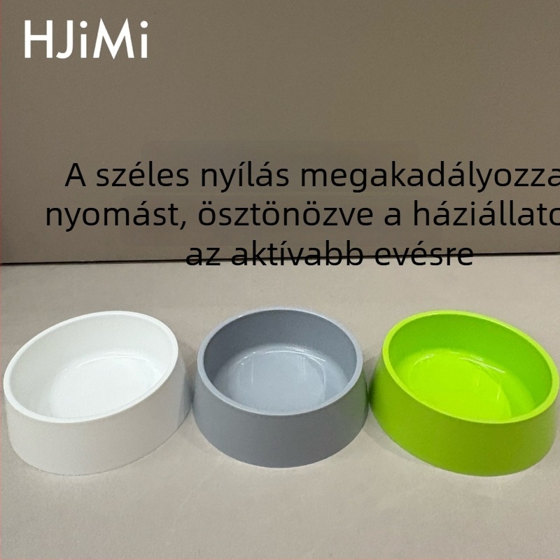HAJIMI PP anyagú kisállat-tál – macska- és kutyatál, csúszásmentes, nem folyik, étel és víz számára