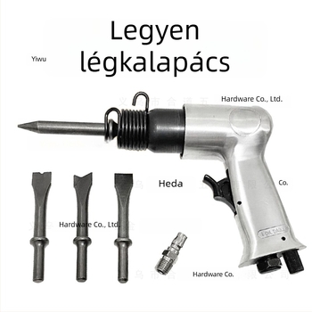 150 mm pneumatikus kalapács készlet rozsdamentesítő fejjel és körkörös fogantyúval