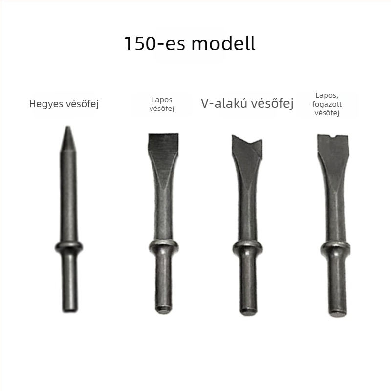 150 mm pneumatikus kalapács készlet rozsdamentesítő fejjel és körkörös fogantyúval