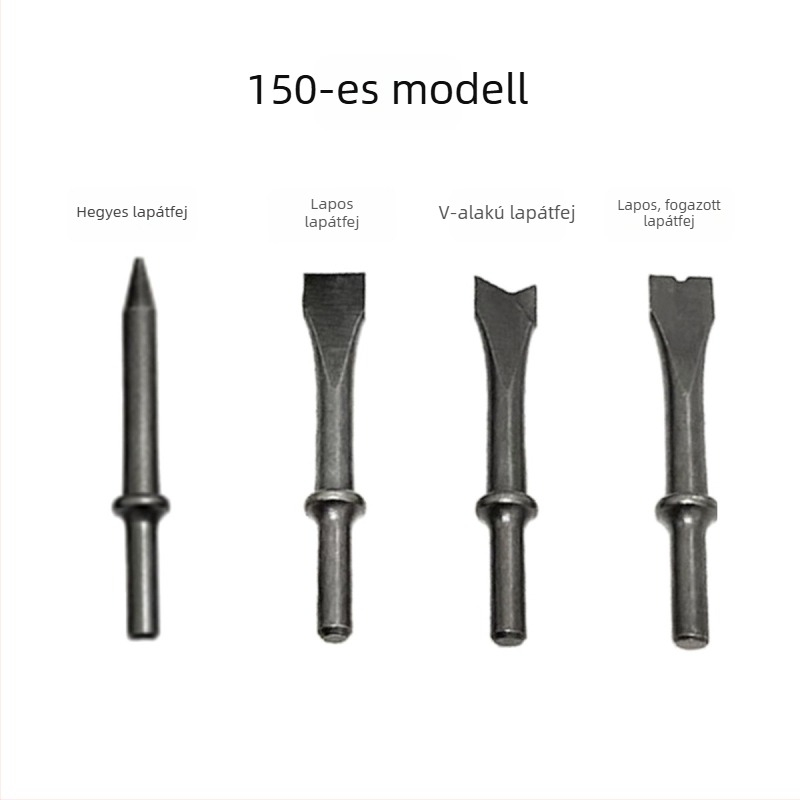 150 mm pneumatikus kalapács készlet rozsdamentesítő fejjel és körkörös fogantyúval