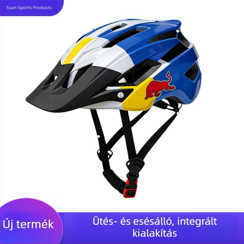 Egy darabból formázott kerékpáros sisak közúti, hegyi, downhill és terep használatra, könnyű és lélegző