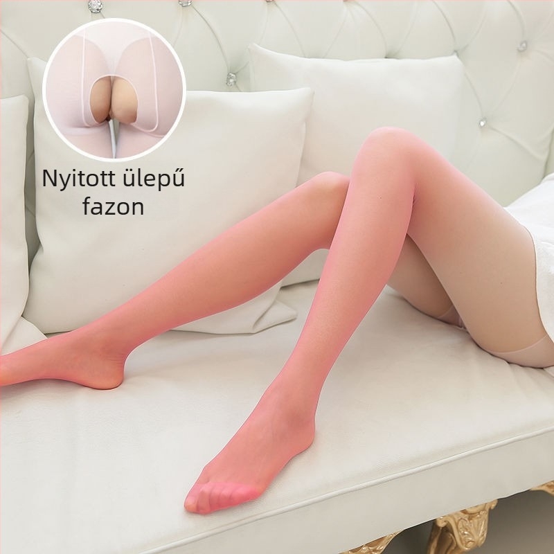 Gradiens fekete harisnyák nyitott intim résszel, áttetsző érzet, kiváló minőség