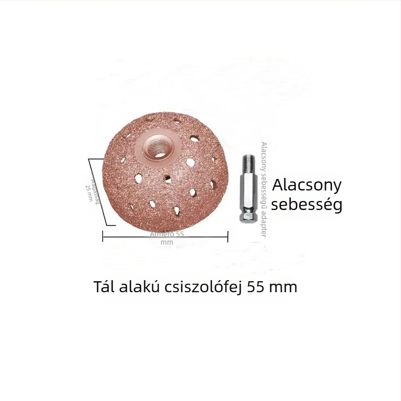 Gumi csiszolófej wolframacélból készült csésze alakú fej gumirejavításhoz, 42mm55