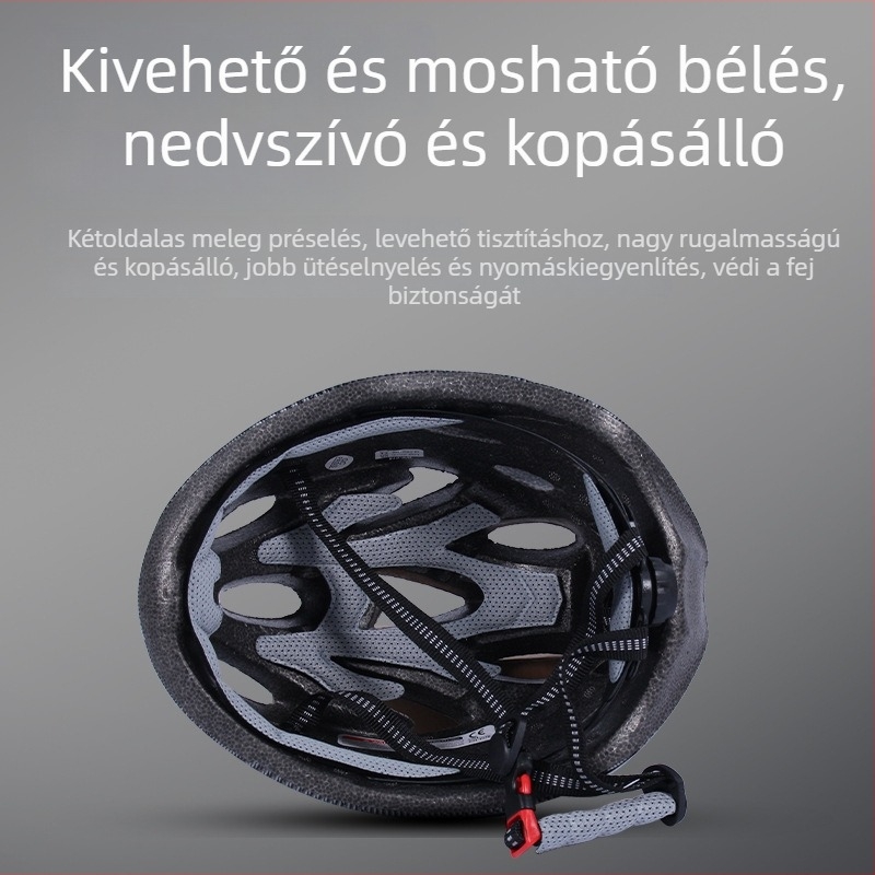 Hegymászó és országúti kerékpáros sisak — összecsukható, egybeöntött kivitel, univerzális használatra