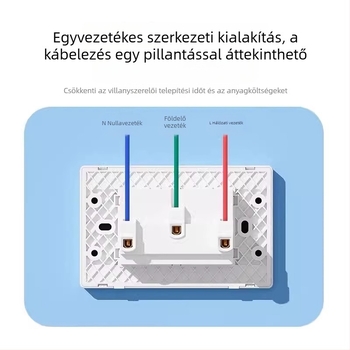 118 típusú kombinált kapcsoló- és aljzatpanel, falba épített konyhai panel, panel többnyílású (10/15/20 lyuk), 10A