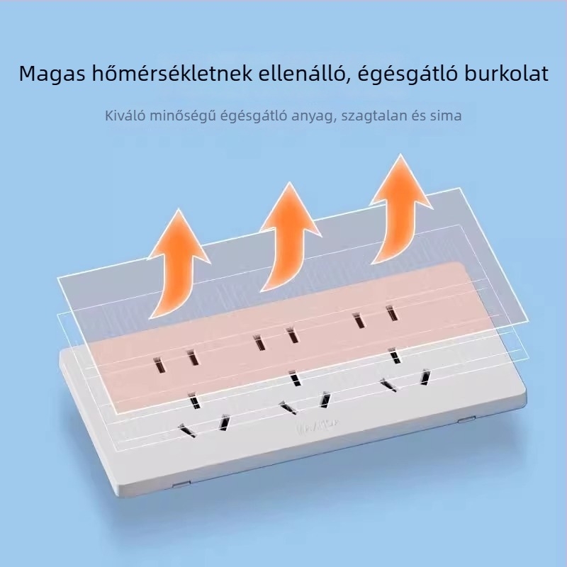 118 típusú kombinált kapcsoló- és aljzatpanel, falba épített konyhai panel, panel többnyílású (10/15/20 lyuk), 10A