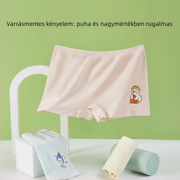 Új antibakteriális, légáteresztő, puha gyerek boxeralsó, osztály A, unisex, közepes–nagy méretek
