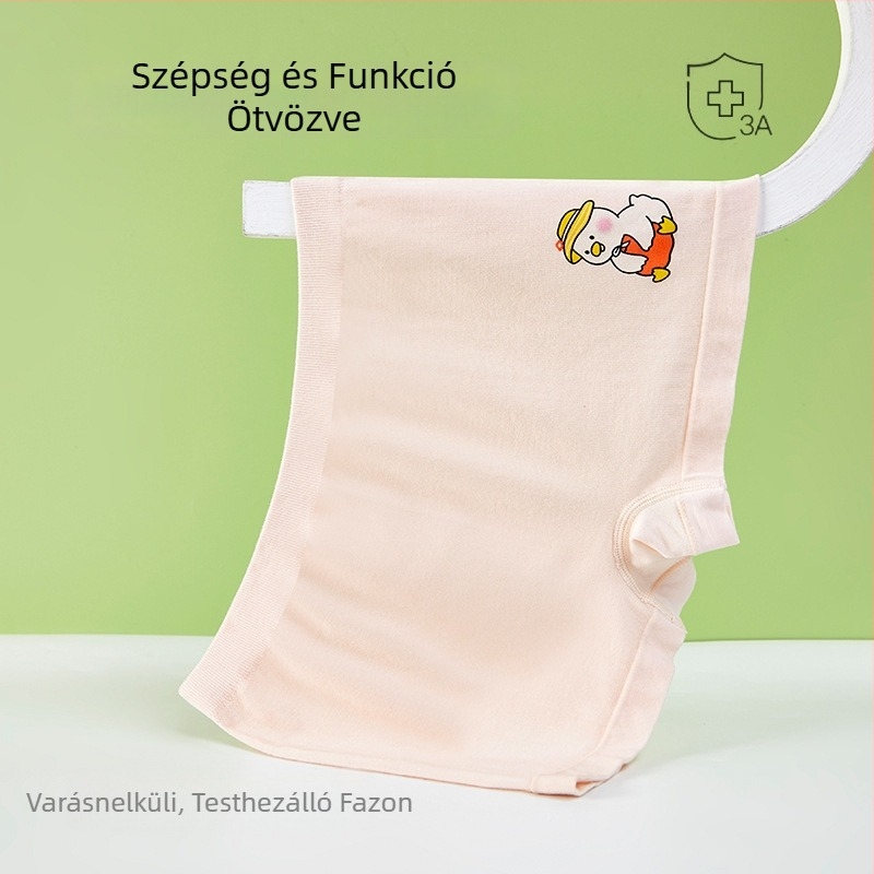 Új antibakteriális, légáteresztő, puha gyerek boxeralsó, osztály A, unisex, közepes–nagy méretek
