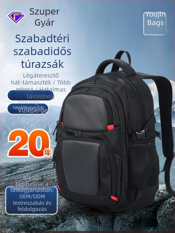 Vízálló kültéri hegymászó hátizsák, nagy kapacitású, könnyű, Oxford anyagból, uniszex