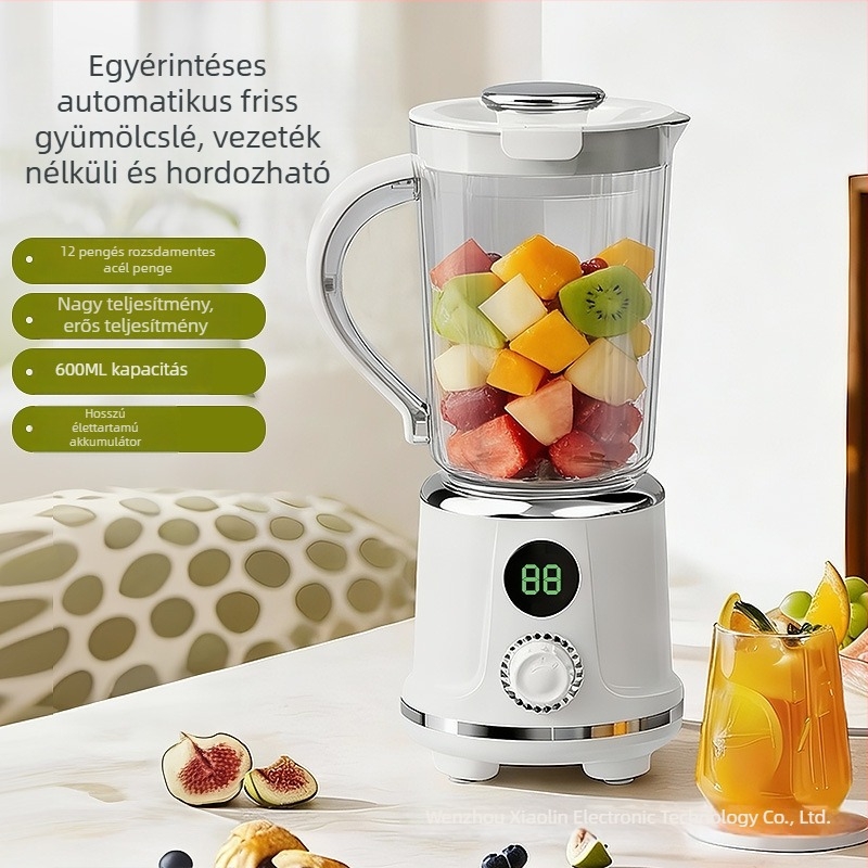 Új modell: teljesen automata otthoni gyümölcs- és zöldséglé készítő, hordozható pohár, Multifunkcionális gyümölcs- és zöldséglé készítő és turmix pohár.