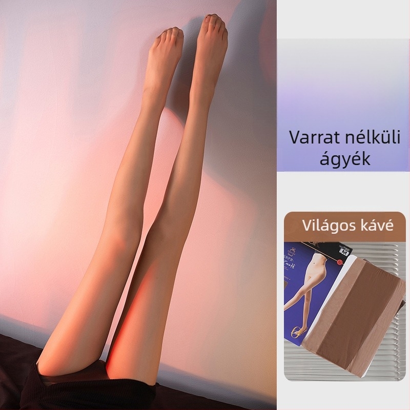 Nélkülvarrásos harisnya nőknek, 360°, ultra vékony, átlátszó lábujjakkal, nyárra