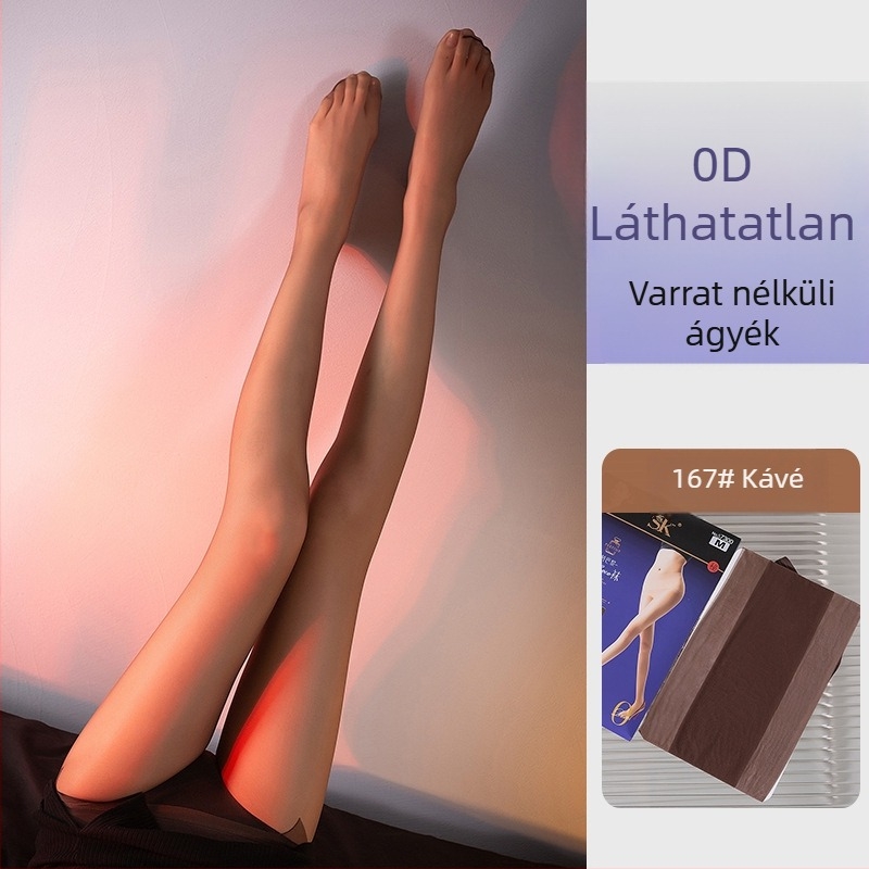 Nélkülvarrásos harisnya nőknek, 360°, ultra vékony, átlátszó lábujjakkal, nyárra