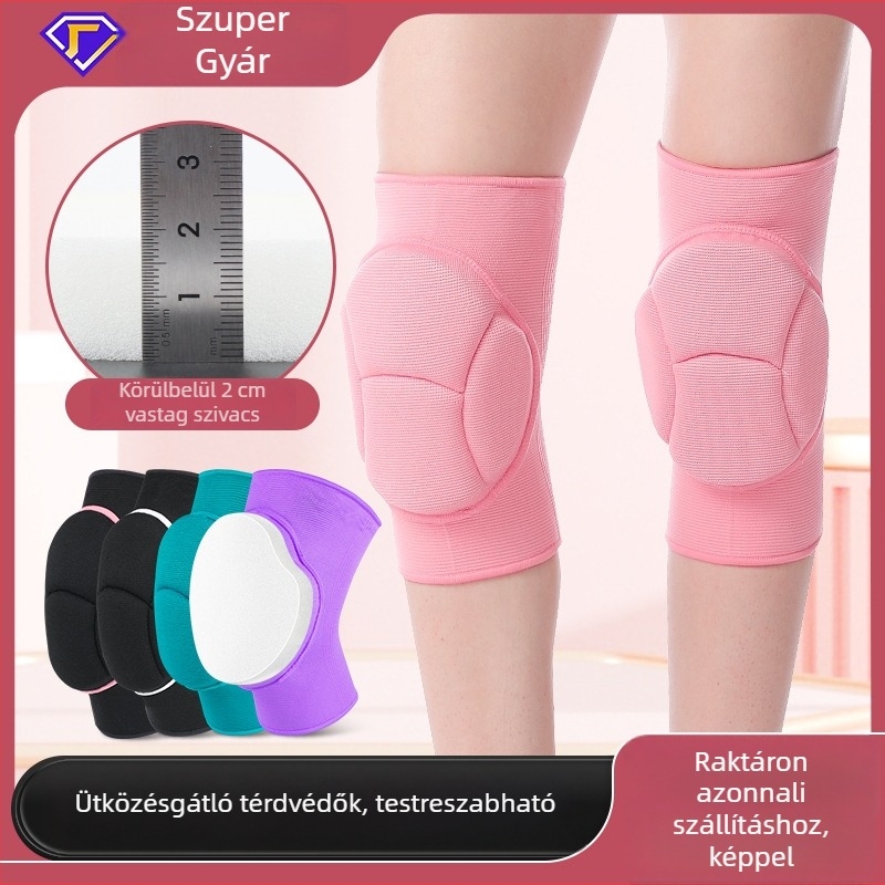 Női térdvédők patella védelemmel, kötött kompressziós térdvédők tánchoz, kerékpárhoz, kosárlabdához, röplabdához és futáshoz