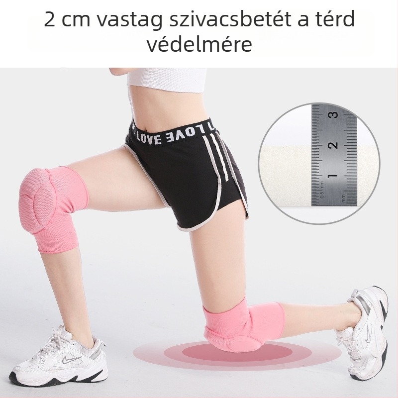 Női térdvédők patella védelemmel, kötött kompressziós térdvédők tánchoz, kerékpárhoz, kosárlabdához, röplabdához és futáshoz