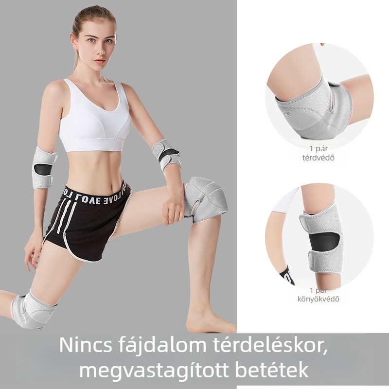 Tánc térdvédők – vastagított, lélegző, állítható, habból készült térdvédő gyerekeknek és felnőtteknek