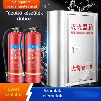 Ívelt, ütközésálló tűzoltó szekrény, boltok és irodaházak számára, padlóra szerelt