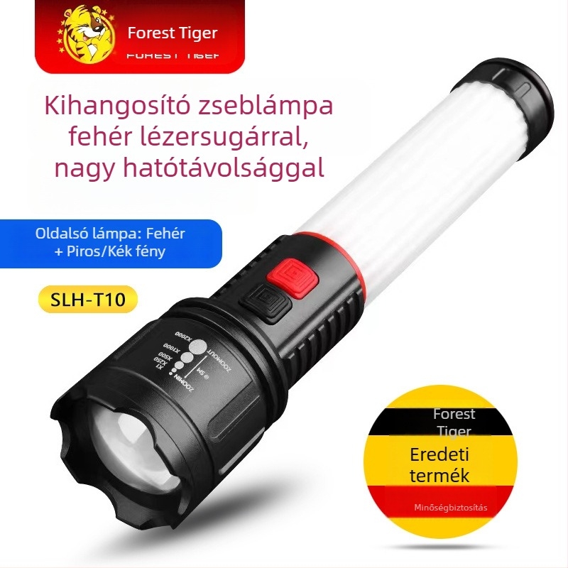 Forest Tiger SLH-T10 Újratölthető, Többfunkciós Zseblámpa-Bot Rendkívül Fényes Fényerővel Vészhelyzeti Használatra