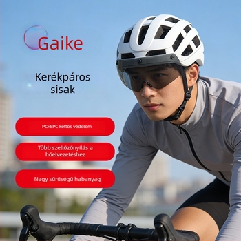 Kerékpáros sisak mágneses szemüveggel és világítással, integrált kialakítás terep- és országúti kerékpározáshoz